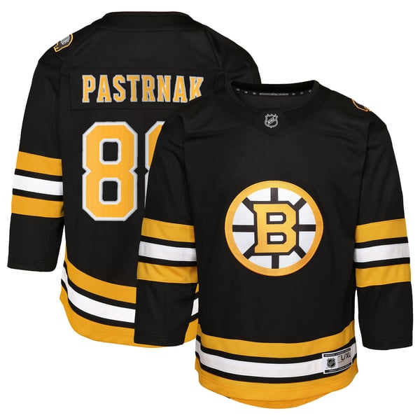 Infant Boston Bruins David Pastrnak Black Home Replica Player Jersey