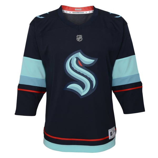 Infant Seattle Kraken Navy Home Replica Jersey - Image 3