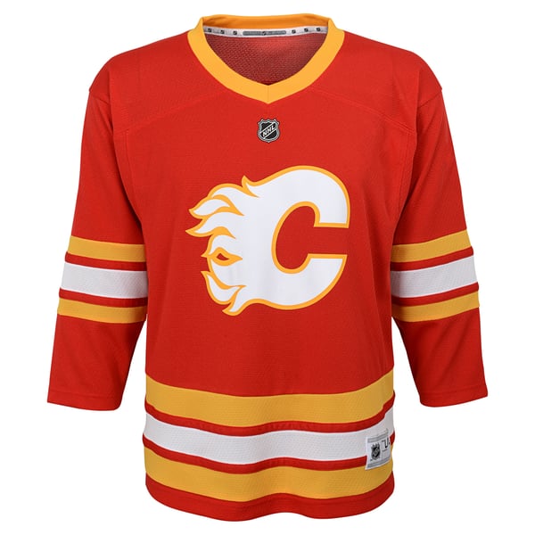 Infant Calgary Flames Red Replica Jersey - Image 3