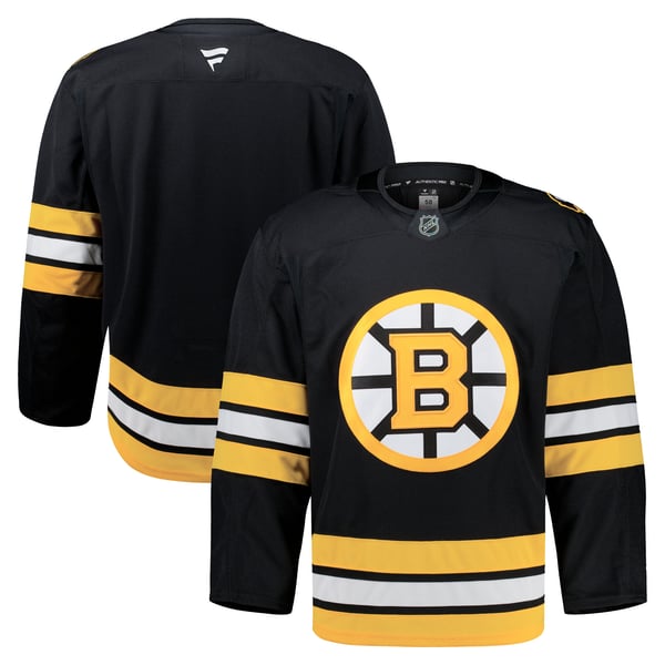 Men's Boston Bruins  Fanatics Black Home Authentic Pro Jersey