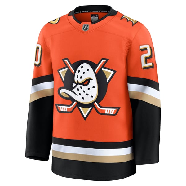 Men's Anaheim Ducks Chris Kreider Fanatics Orange Home Premium Jersey