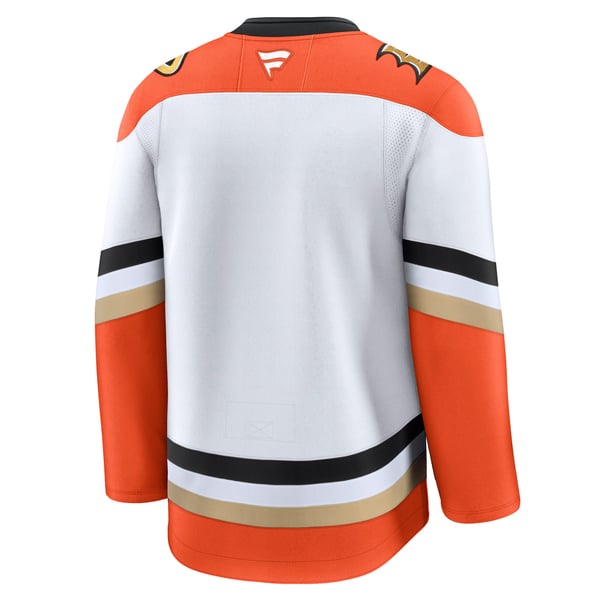 Men's Anaheim Ducks Fanatics White Away Premium Jersey