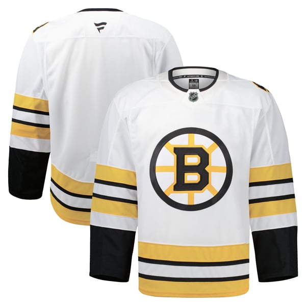 Men's Boston Bruins  Fanatics White Away Authentic Pro Jersey
